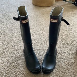 Hunter rain boots- Black Matte